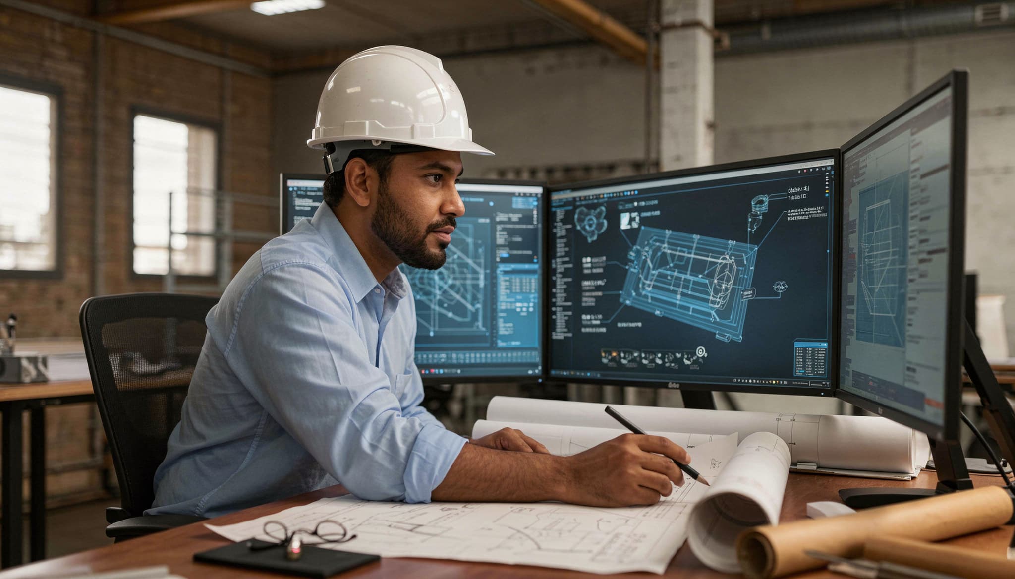 Profesional trabajando